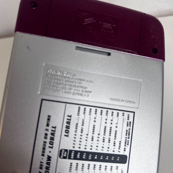 VTG Radica Big Screen Poker Electronic Handheld Game 1995 WORKS - Picture 14 of 14